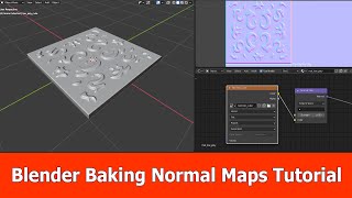 Blender Bake Normal Map Beginner Tutorial [upl. by Airdnas]