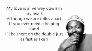 Marvin Gaye  Aint No Mountain High Enough  Lyrics [upl. by Clute109]