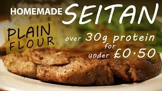 How To Make Seitan From NORMAL Flour  BEST VEGETARIAN VEGAN MEAT Recipe [upl. by Prissy]