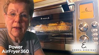 Making Fried Chicken in Emeril Power AirFryer 360  Air Fryer Recipe Review by Mary [upl. by Adanar]