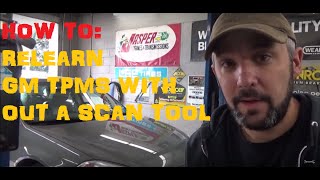 How To Reprogram  ReLearn TPMS On GM Vehicles [upl. by Viquelia]