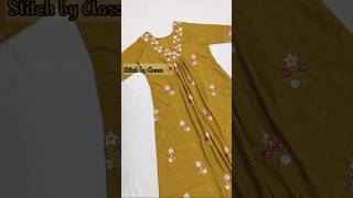 V neck Kurti Cutting And StitchingYoke Kurti shorts [upl. by Natka]