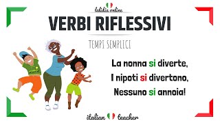 I VERBI RIFLESSIVI tempi semplici  Italian Verbs  Italian for beginners [upl. by Gladdie]