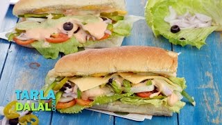 Veg Sub Sandwich Recipe by Tarla Dalal [upl. by Kyne]