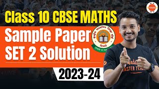 CBSE Class 10 Maths Additional Sample Paper Solution 202324  SET2  Maths Practice Paper Answers [upl. by Thia]