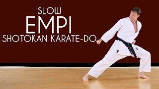 Empi SLOW  Shotokan Karate Kata JKA [upl. by Anihtyc]