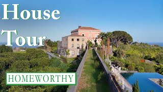 HOUSE TOUR  A Beautifully Restored Villa in Sicily [upl. by Ekram900]