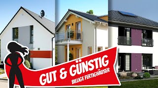 Gut amp günstig drei Fertighäuser mit unglaublichem Preis  Hausbau Helden [upl. by Krys]