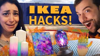 5 IKEA Hacks using Alcohol Ink [upl. by Nylcoj]