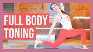 45 min Intermediate Vinyasa Yoga  Full Body Toning Yoga [upl. by Ellord]