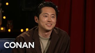 CONAN Steven Yeun Full Interview  CONAN on TBS [upl. by Mahala781]