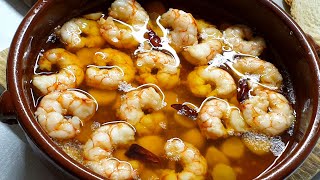 GAMBAS al PIL PIL  todo un lujo para el PALADAR  cocina con rock [upl. by Eillam223]