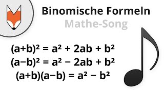 Binomische Formeln MatheSong [upl. by Dixon275]