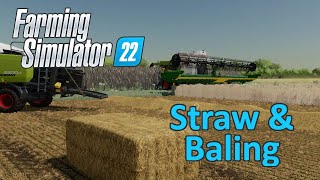 Farming Simulator 22 Tutorial  Straw amp Baling [upl. by Neiluj]