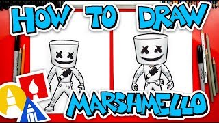 How To Draw Fortnite Marshmello Skin [upl. by Modesty]