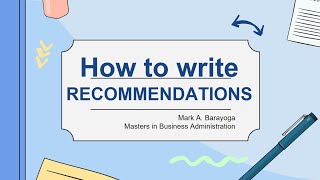 How to Write the Recommendation in Research Paper [upl. by Elyac]