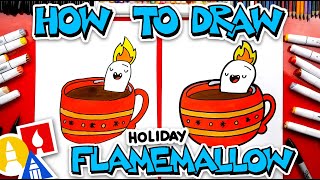 How To Draw Holiday Flamemallow  Together Time With YouTube Kids [upl. by Deehsar809]