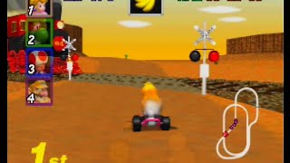 Mario Kart 64  Kalimari Desert N64 [upl. by Annahsal120]