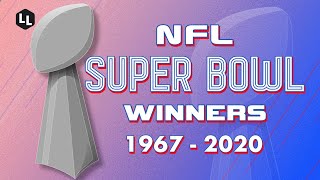 NFL All Super Bowl Winners 19672020 [upl. by Afaw252]