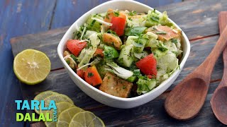 Fattoush  Lebanese Salad  by Tarla Dalal [upl. by Frazier]