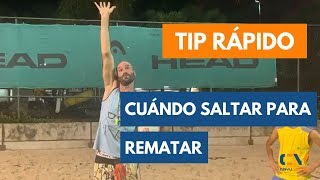 Como Saber cuándo Saltar para Rematar Fuerte en Voleibol TIP RÁPIDO [upl. by Thurnau]