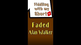 Faded  Alan Walker  Play Along Violin  Shorts [upl. by Crispas666]