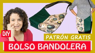 Cómo hacer 1 BOLSO de TELA con forma de V ❔  BANDOLERA 👜 [upl. by Llehsem]