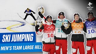 Ski Jumping  Mens Team Large Hill  Full Replay  Beijing2022 [upl. by Roane]