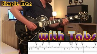 Lynyrd Skynyrd  Simple Man Guitar Solo with Tabs [upl. by Marola]