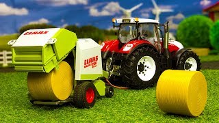 Videos for KIDS  BRUDER TOY tractor Steyr in action  FARMING [upl. by Magen940]