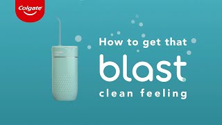 How to Use the Colgate® Blast Water Flosser [upl. by Nahtiek]