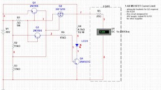 MOSFET Current Limiting Circuit Tutorial [upl. by Shanon]