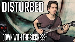 Disturbed  Down With The Sickness  GUITAR COVER 2020  Screen Tabs [upl. by Thamos]