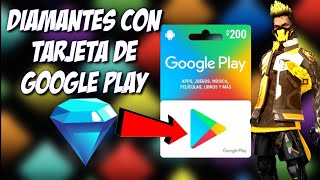 COMO RECARGAR DIAMANTES CON TARJETA DE GOOGLE PLAY EN FREE FIRE 2021 [upl. by Loraine571]