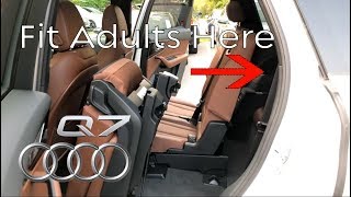 Audi Q7 How To Fit Adults in the 3rd Row Yes it can be done [upl. by Jack]