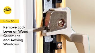 Removing Lock Lever on Wood Casement and Awning Windows [upl. by Bagley]