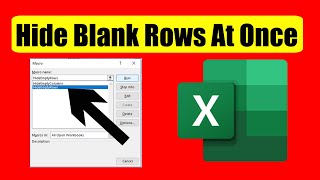 How To Hide Multiple Blank or Empty Rows In Excel [upl. by Touber205]