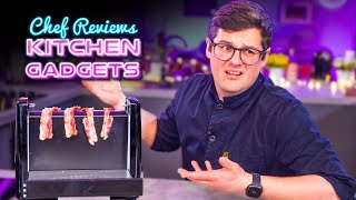 Chef Reviews CRAZY Kitchen Gadgets [upl. by Zilber202]