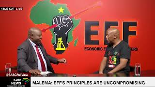 SABC speaks to EFF Leader Julius Malema [upl. by Essyla]