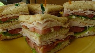 CLASSIC CLUB SANDWICH  How to make a CLUBHOUSE SANDWICH [upl. by Herm]