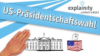 Die USPräsidentschaftswahl einfach erklärt explainity® Erklärvideo [upl. by Nylhtac654]