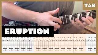 Van Halen  Eruption  Guitar Tab  Lesson  Cover  Tutorial [upl. by Einram]