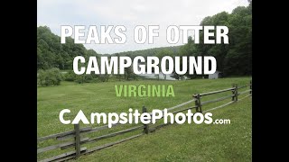 Peaks of Otter Campground  Blue Ridge Parkway VA [upl. by Yllaw]