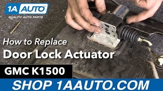 How to Replace Door Lock Actuator 8800 GMC K1500 [upl. by Eniloj]