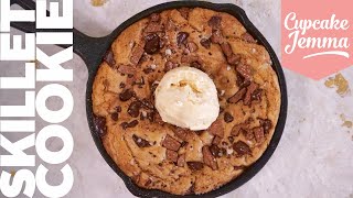 Warm Gooey Skillet Cookie Recipe  the Best Way to eat Cookie  Cupcake Jemma [upl. by Rimidalb]