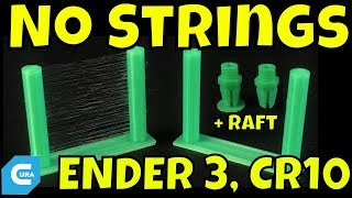 Cura Settings for Retraction and Raft on Creality Ender 3 or CR10 Mini [upl. by Ashton]