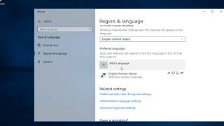 How To Change Keyboard Language In Windows 10 [upl. by Sinclair772]