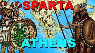 Athens vs Sparta Peloponnesian War explained in 6 minutes [upl. by Gebelein572]