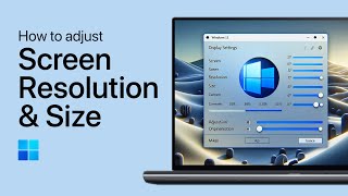 Windows 11  How To Adjust Screen Resolution amp Size [upl. by Alidia]