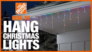 How to Hang Christmas Lights  The Home Depot [upl. by Ecirtahs]